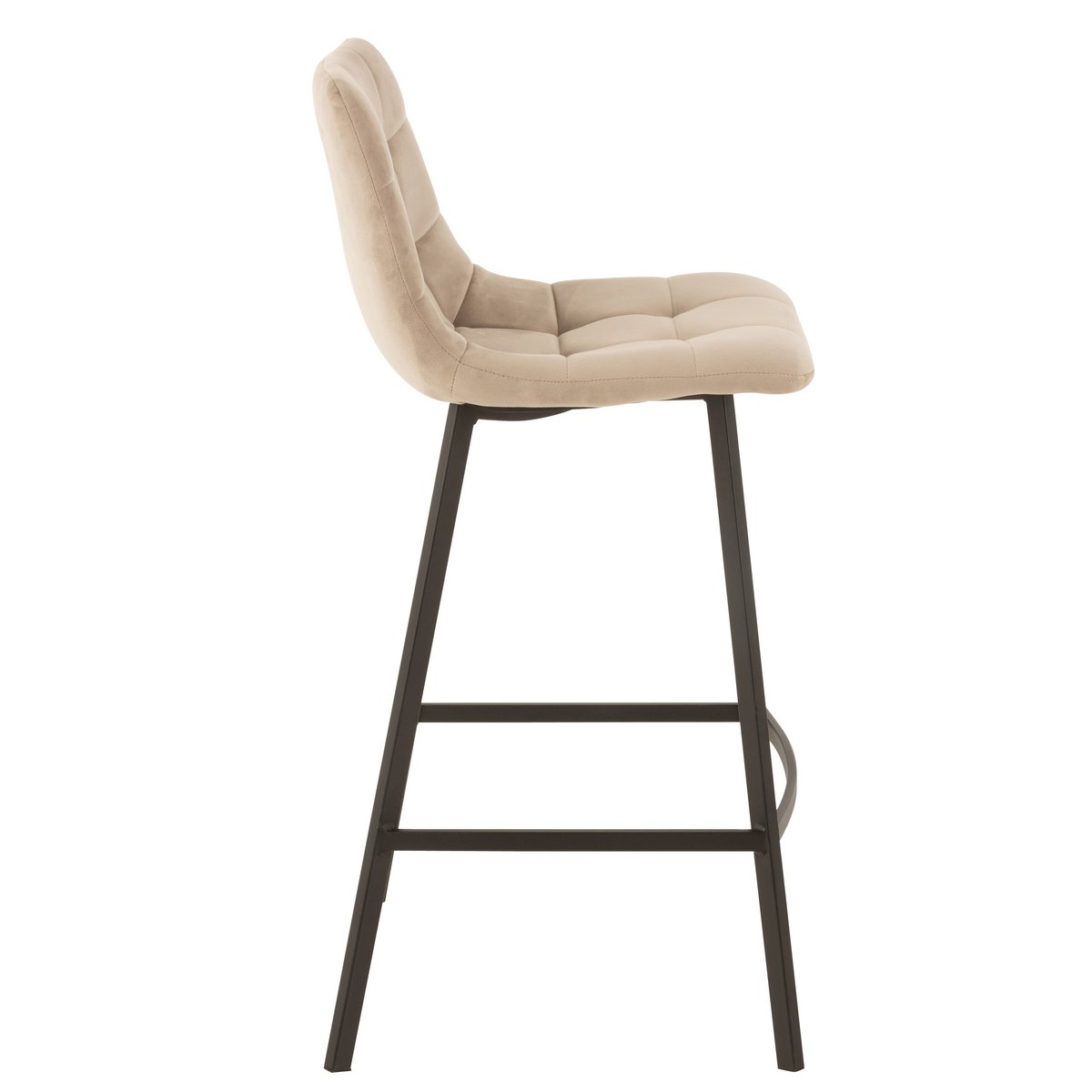 J-Line barstoel Olivier - textiel/metaal - beige
