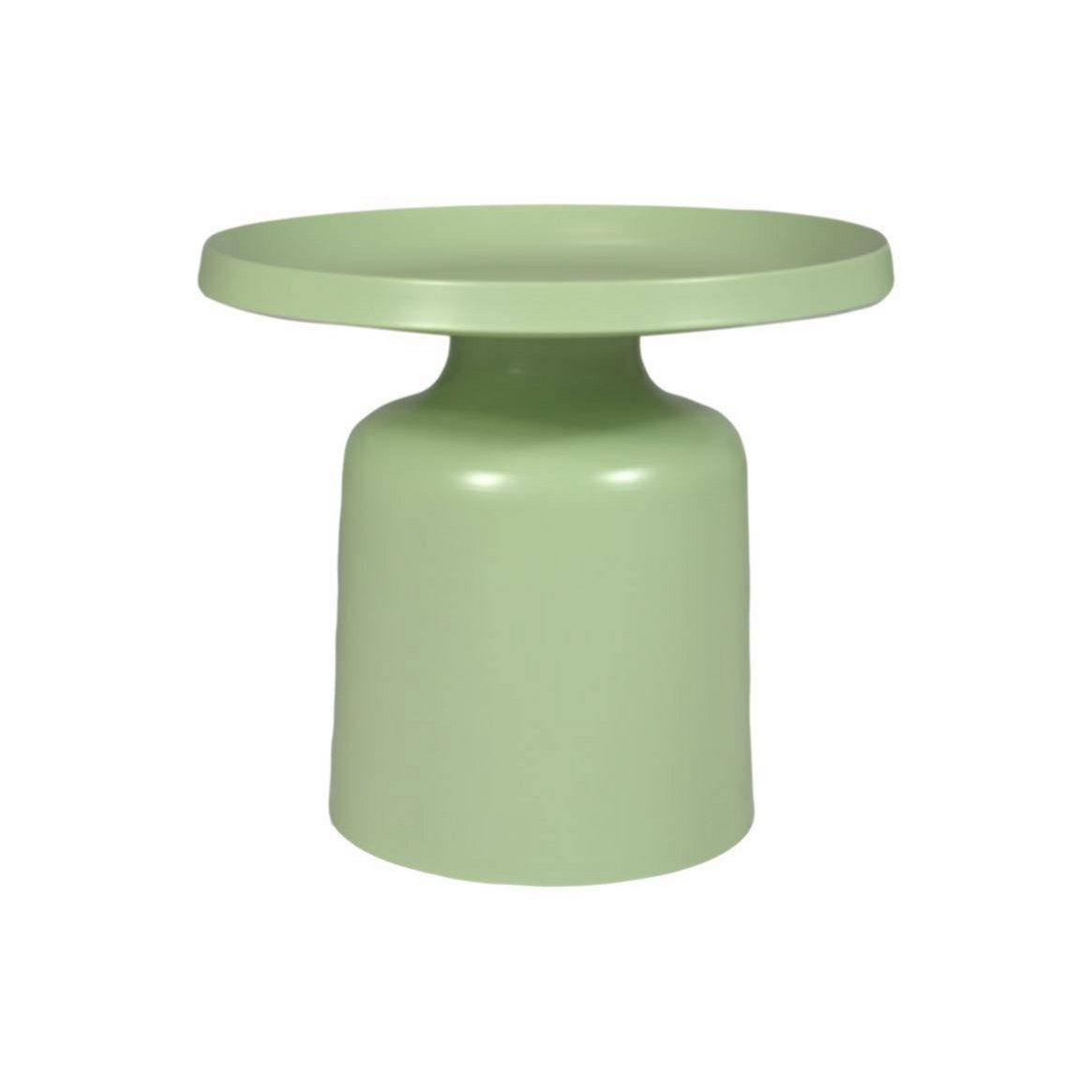HSM Collection-Ronde Bijzettafel Mara-50x50x42-Licht Groen-Metaal