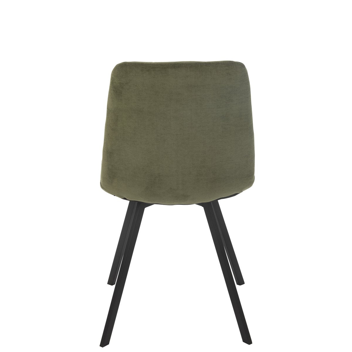 J-Line Eetstoel Clark Metaal/Polyester Groen
