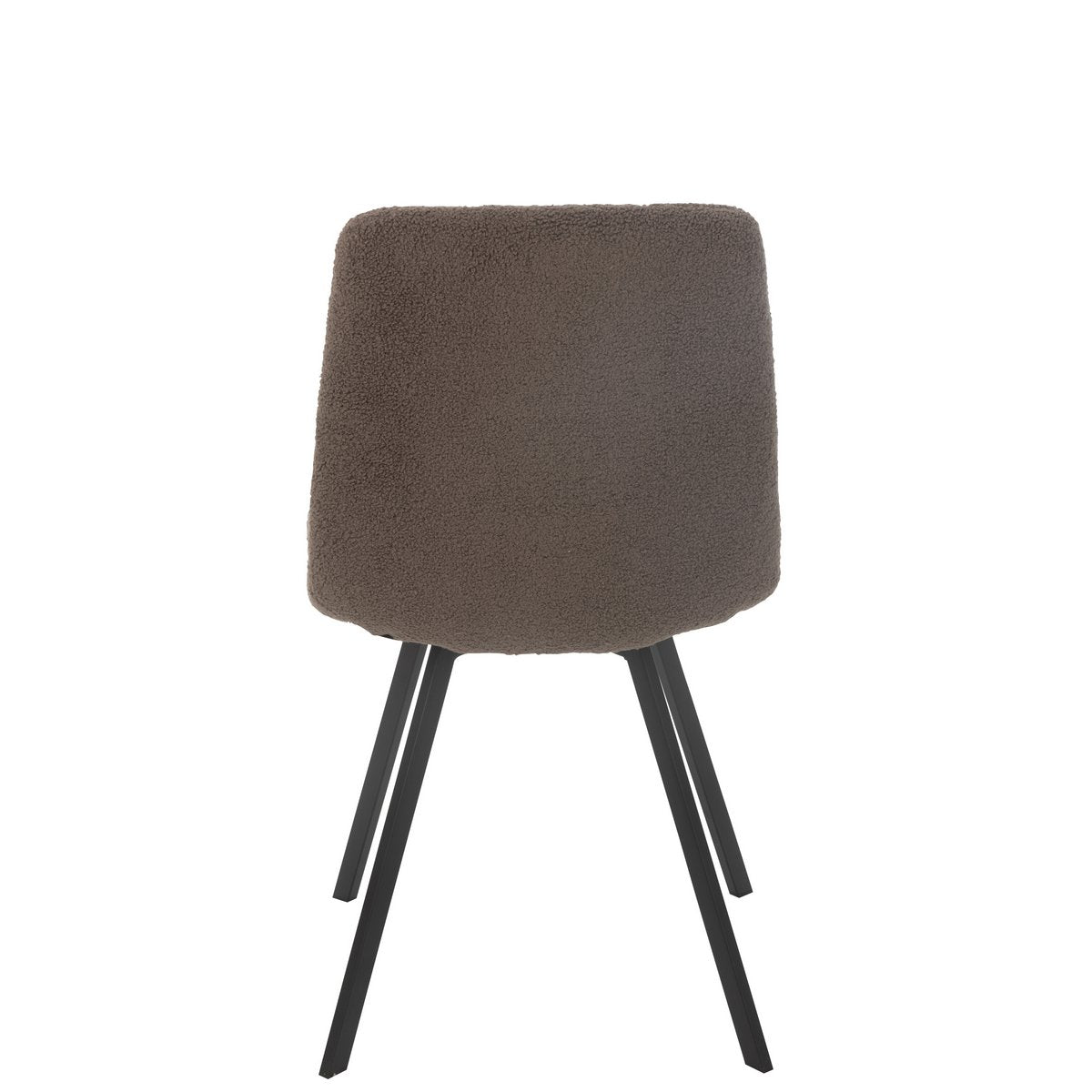 J-Line Eetstoel Clark Metaal/Polyester Bruin