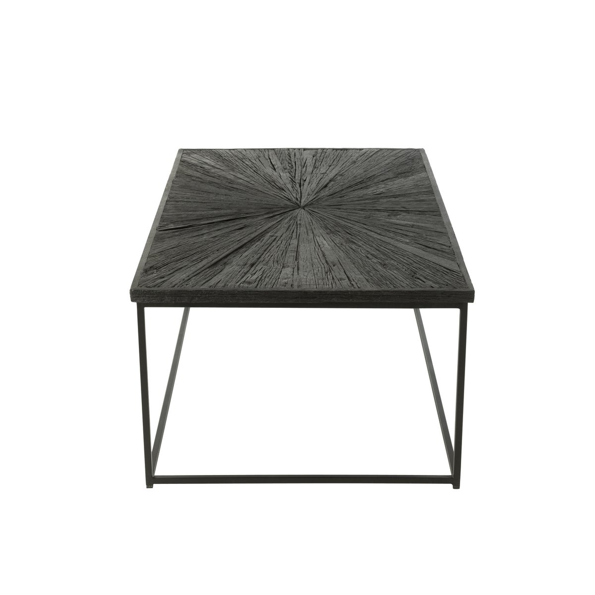 J-Line Salontafel Shanil Hout/Ijzer Zwart - 120.5 x 70 x 47 cm