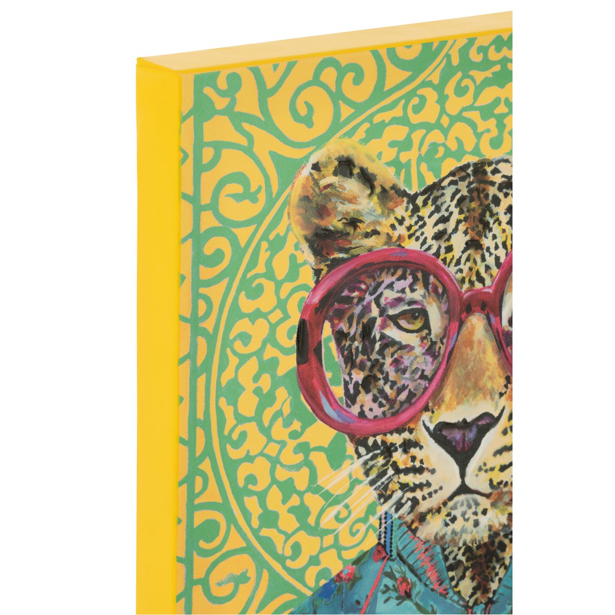 J-Line Wanddecoratie Tijger Popart Canvas Mix Small
