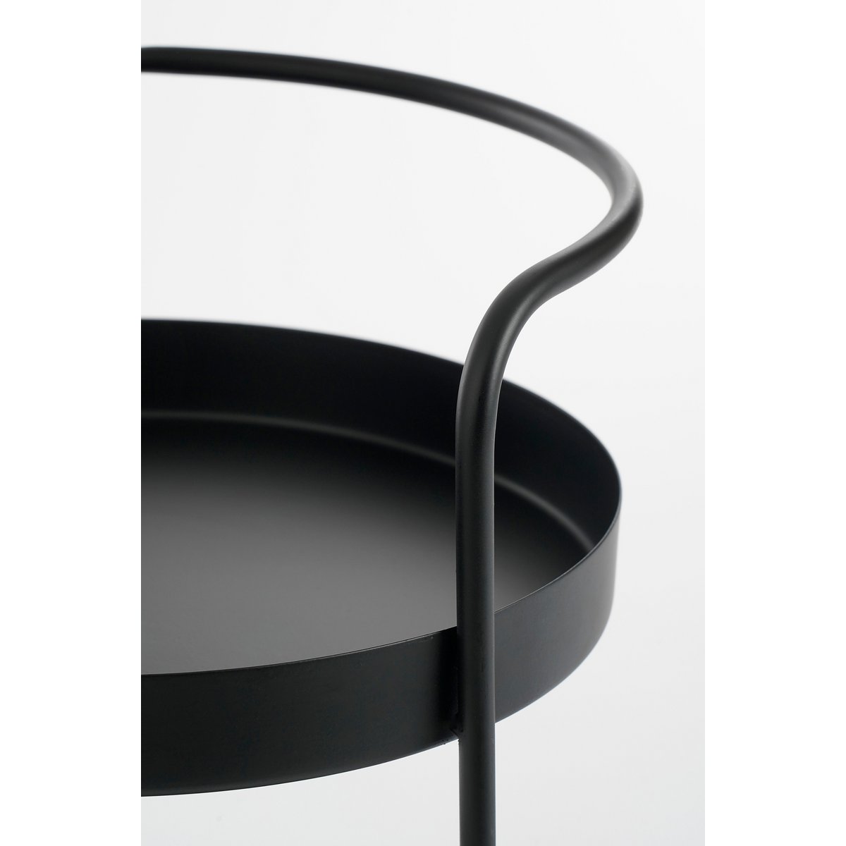 Stanli Etagère 2-Laags - H35 x Ø25 cm - Metaal - Zwart