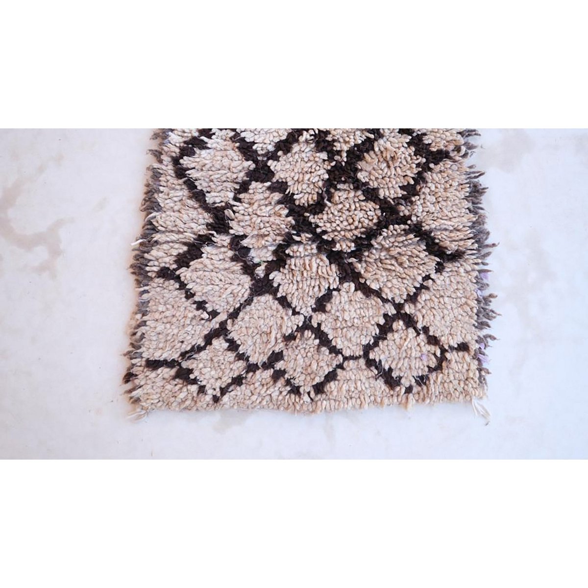 Marokkaanse berber -gang tapijt pure wol 73 x 188 cm