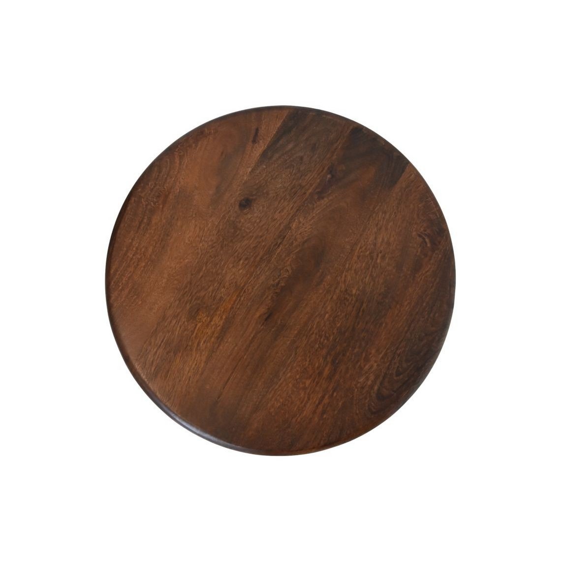 HSM Collection-Ronde Bijzettafel Pillar-50x50x45-Bruin-Mango