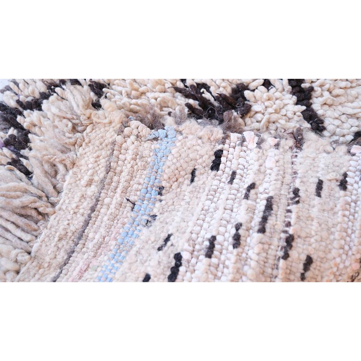 Marokkaanse berber -gang tapijt pure wol 73 x 188 cm