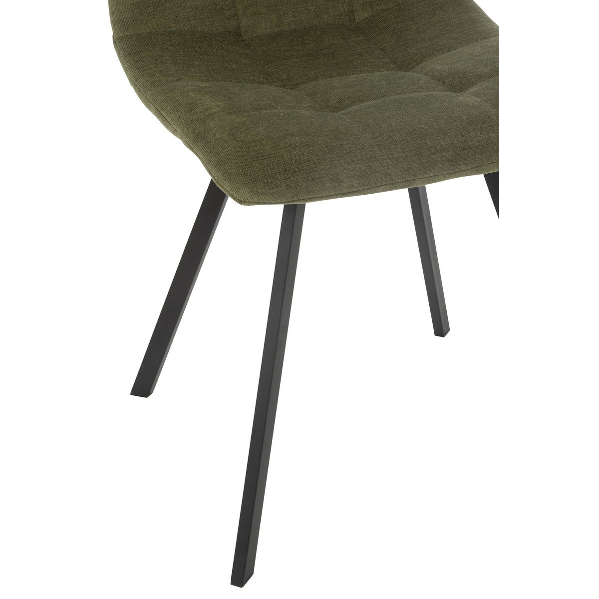 J-Line Eetstoel Clark Metaal/Polyester Groen