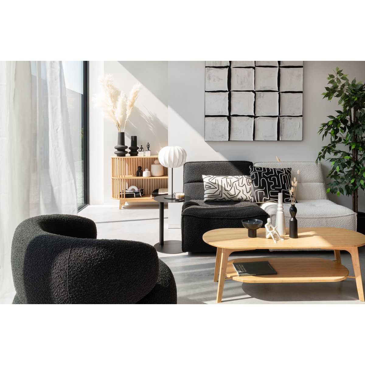 J-Line salontafel Vierkant - namboe - naturel