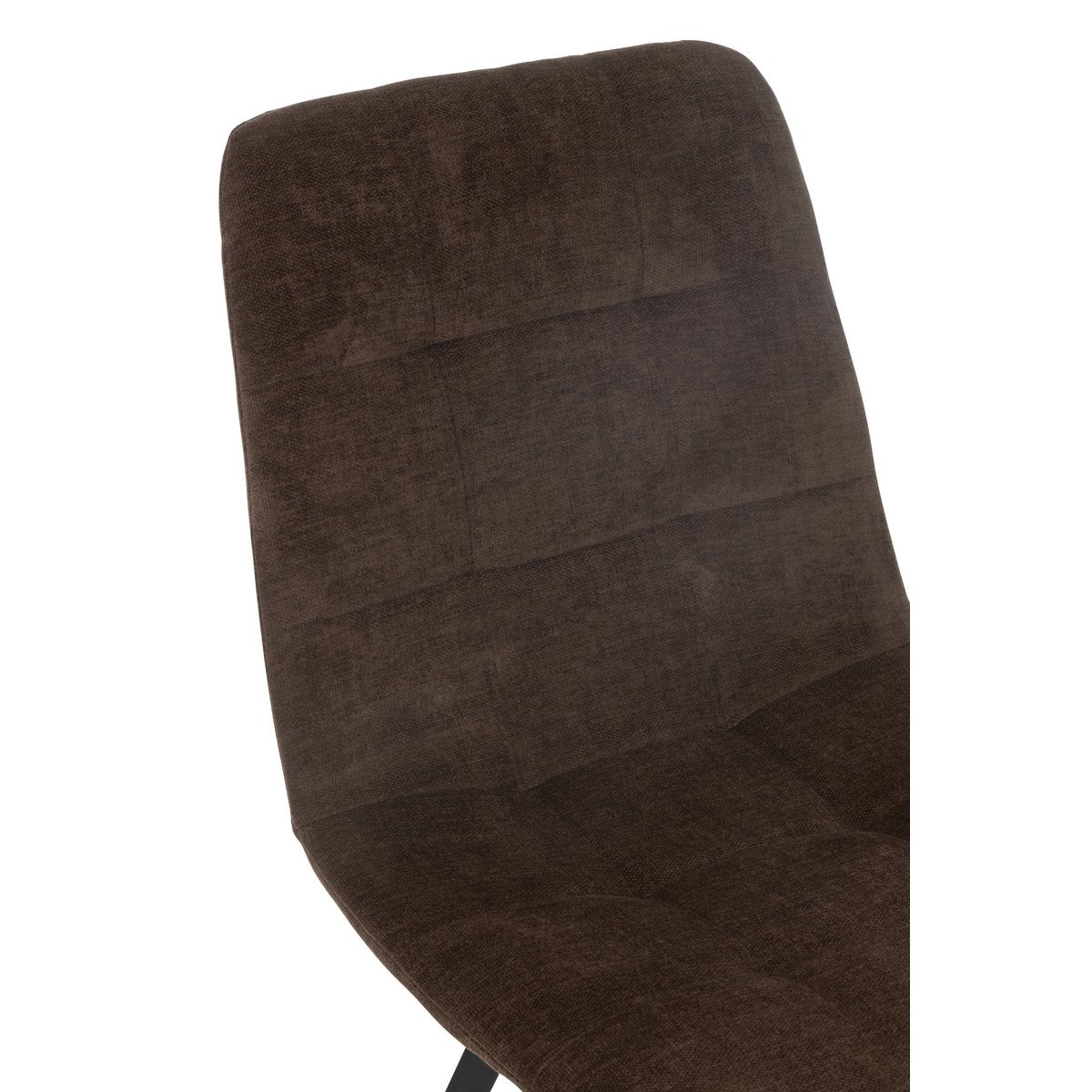 J-Line Eetstoel Clark Metaal/Polyester Bruin