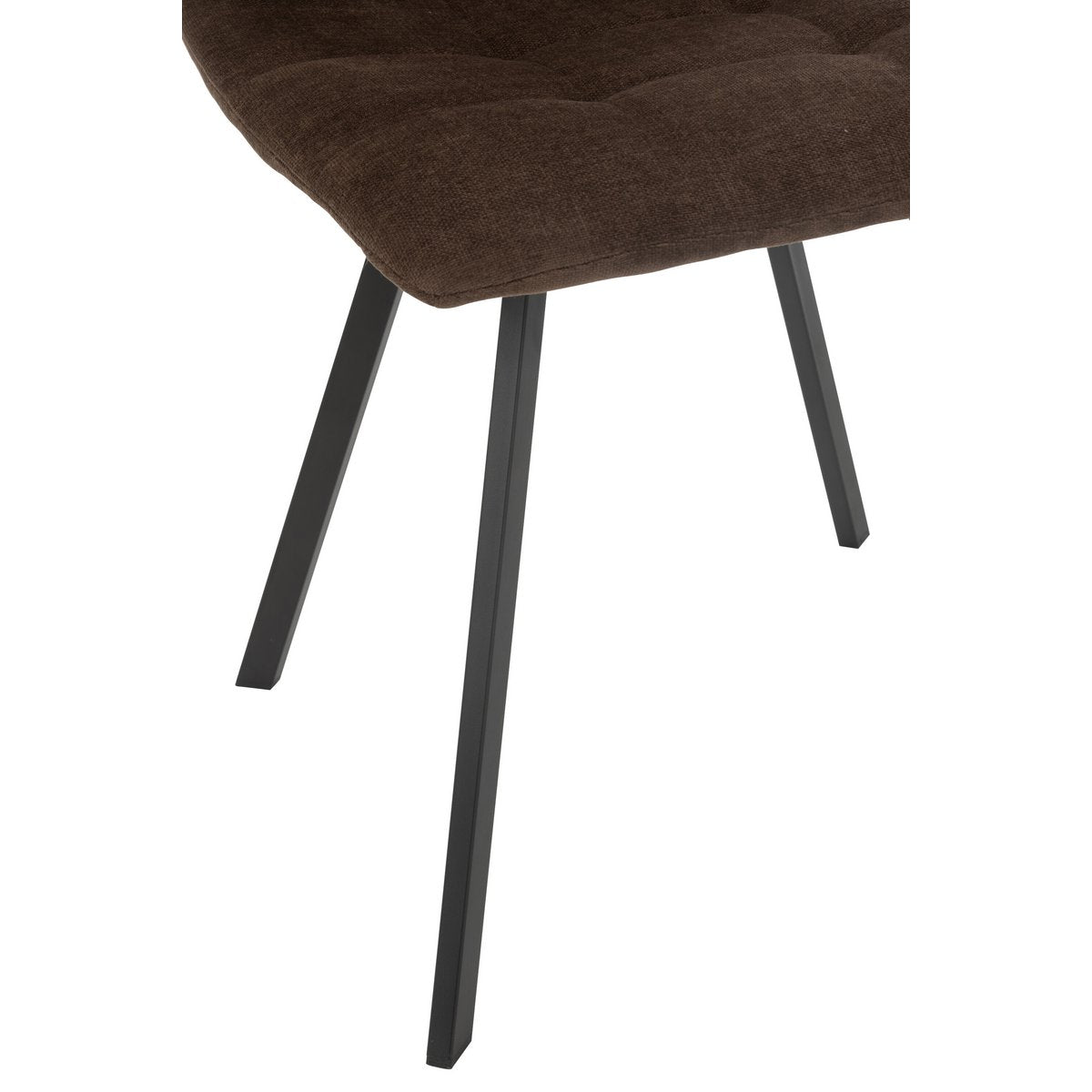 J-Line Eetstoel Clark Metaal/Polyester Bruin