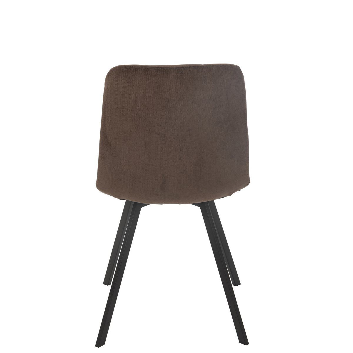 J-Line Eetstoel Clark Metaal/Polyester Bruin