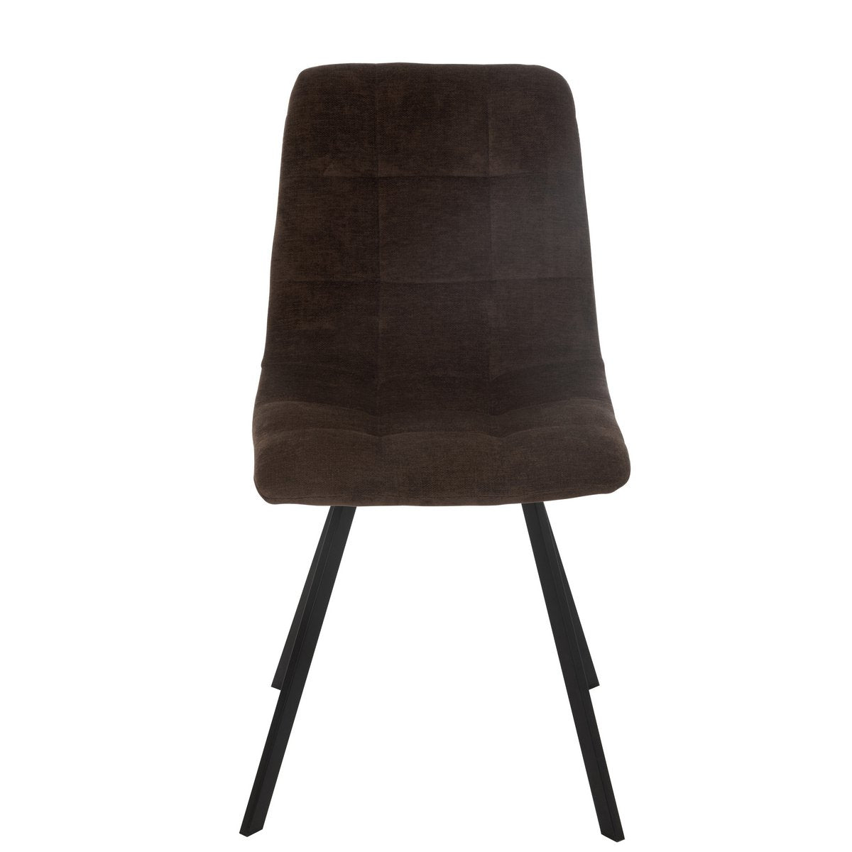 J-Line Eetstoel Clark Metaal/Polyester Bruin