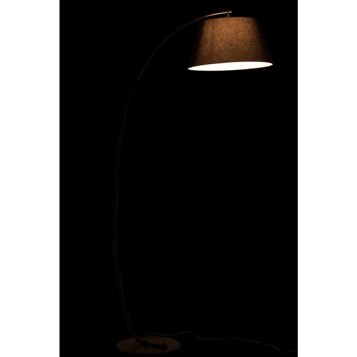 J-Line lamp Staand Boog - metaal - zwart