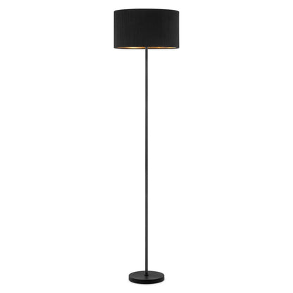 Home Sweet Home Cylindrische Corduroy Vloerlamp - Black - ø40 x 165cm