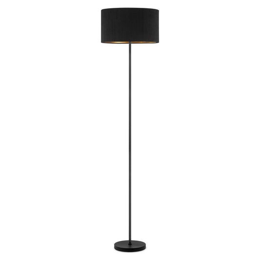 Home Sweet Home Cylindrische Corduroy Vloerlamp - Black - ø40 x 165cm