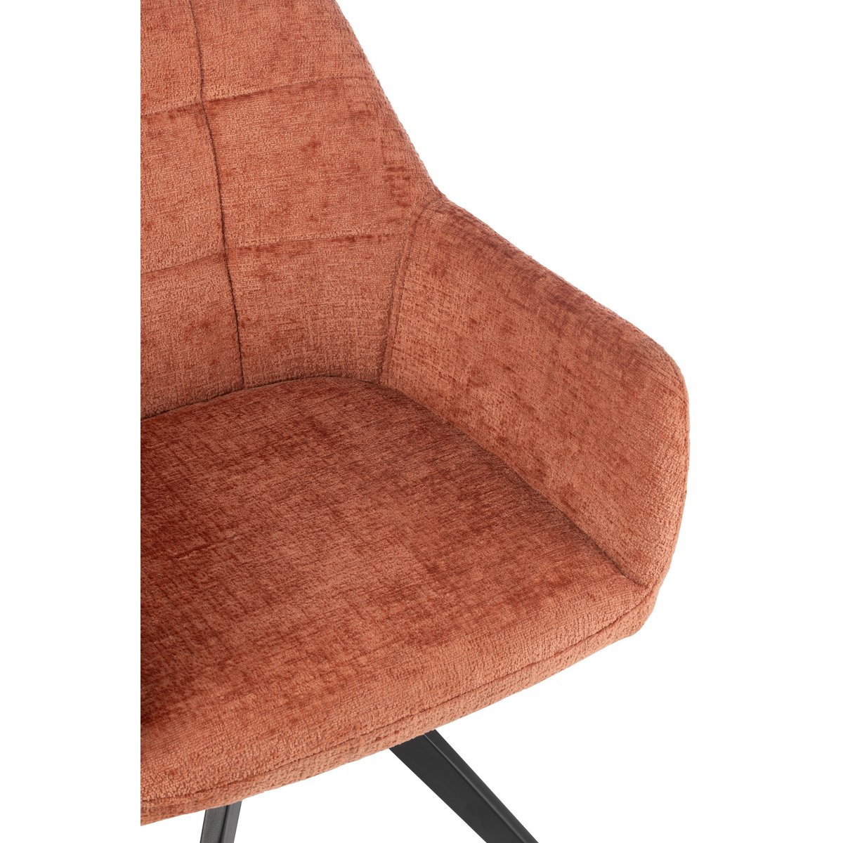J-Line stoel Louna - ijzer/acryl - perzik