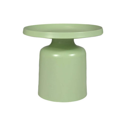 HSM Collection-Ronde Bijzettafel Mara-50x50x42-Licht Groen-Metaal