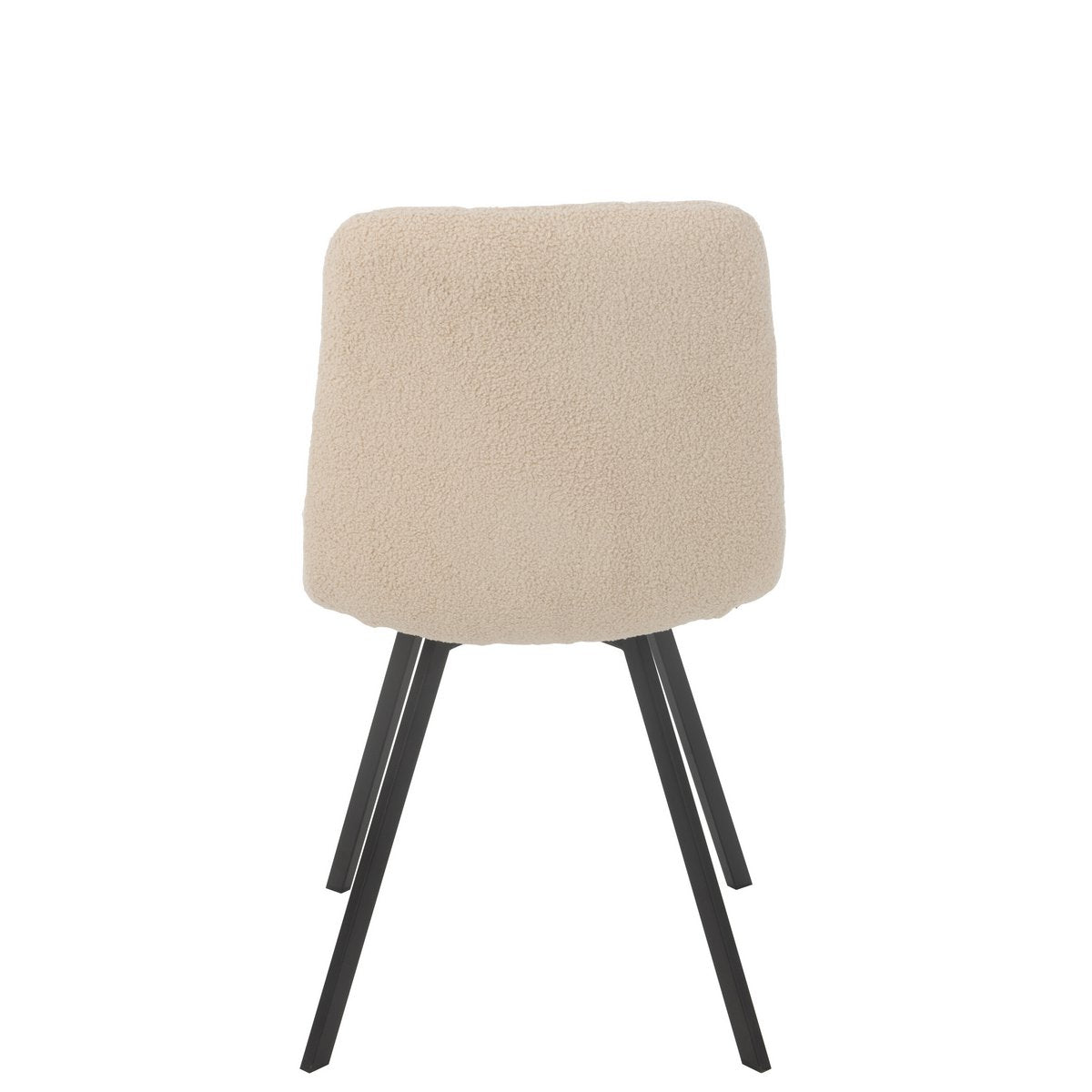 J-Line Eetstoel Clark Metaal/Polyester Wit