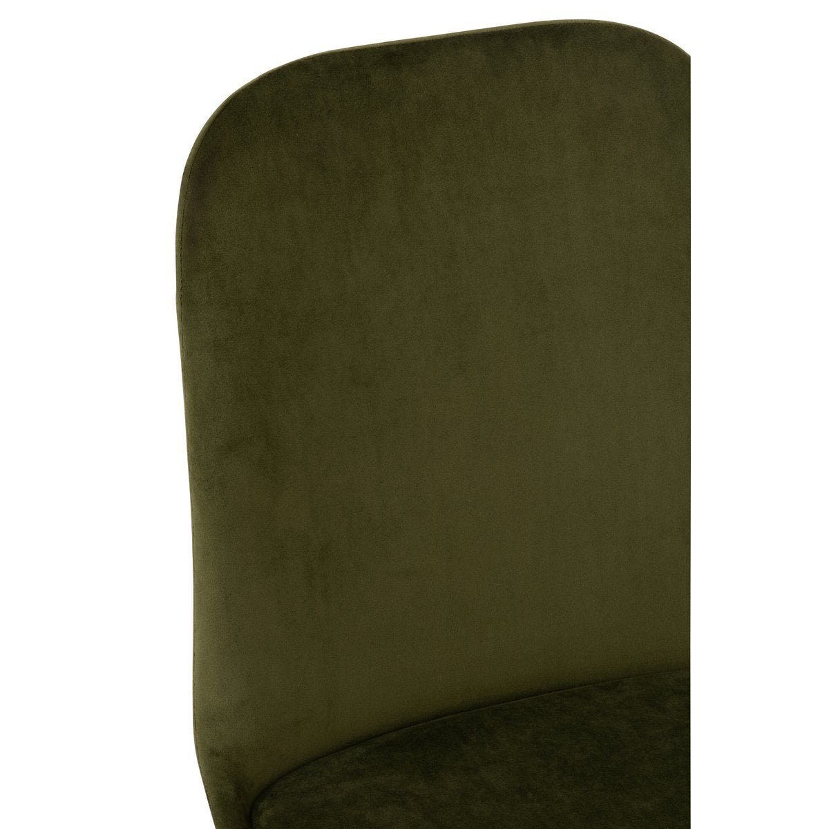 J-Line Stoel Claire Metaal/Textiel Groen