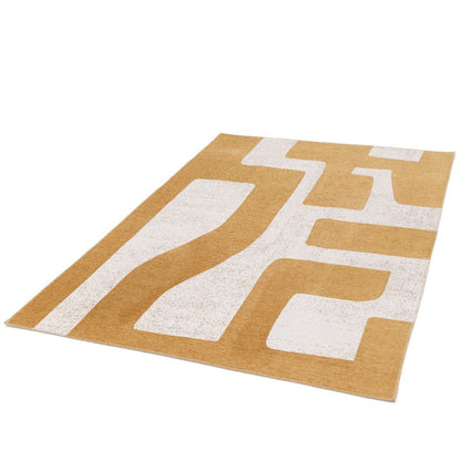 Hedendaags Gobelin Weven 100% gerecycled tapijt in Dedale