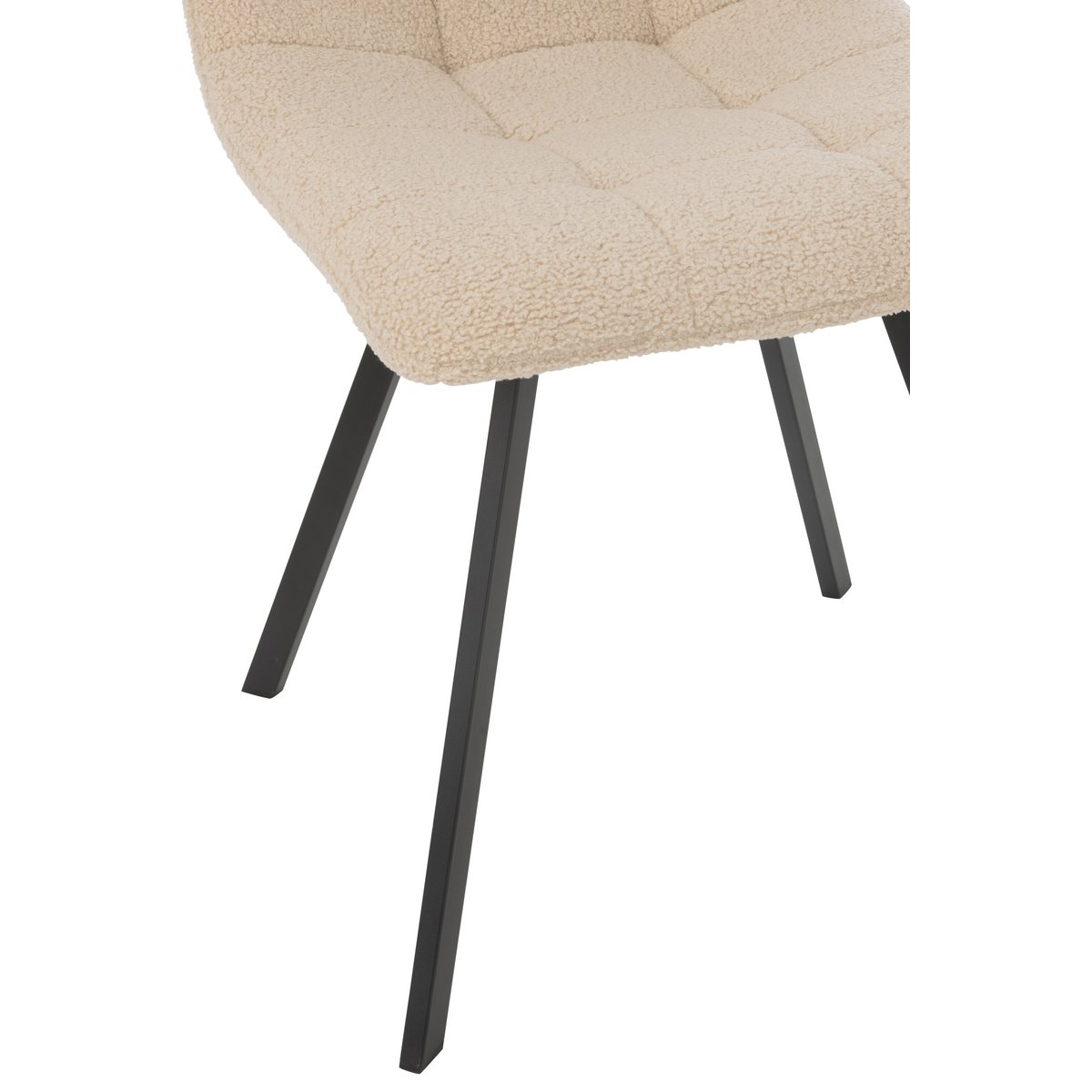 J-Line Eetstoel Clark Metaal/Polyester Wit