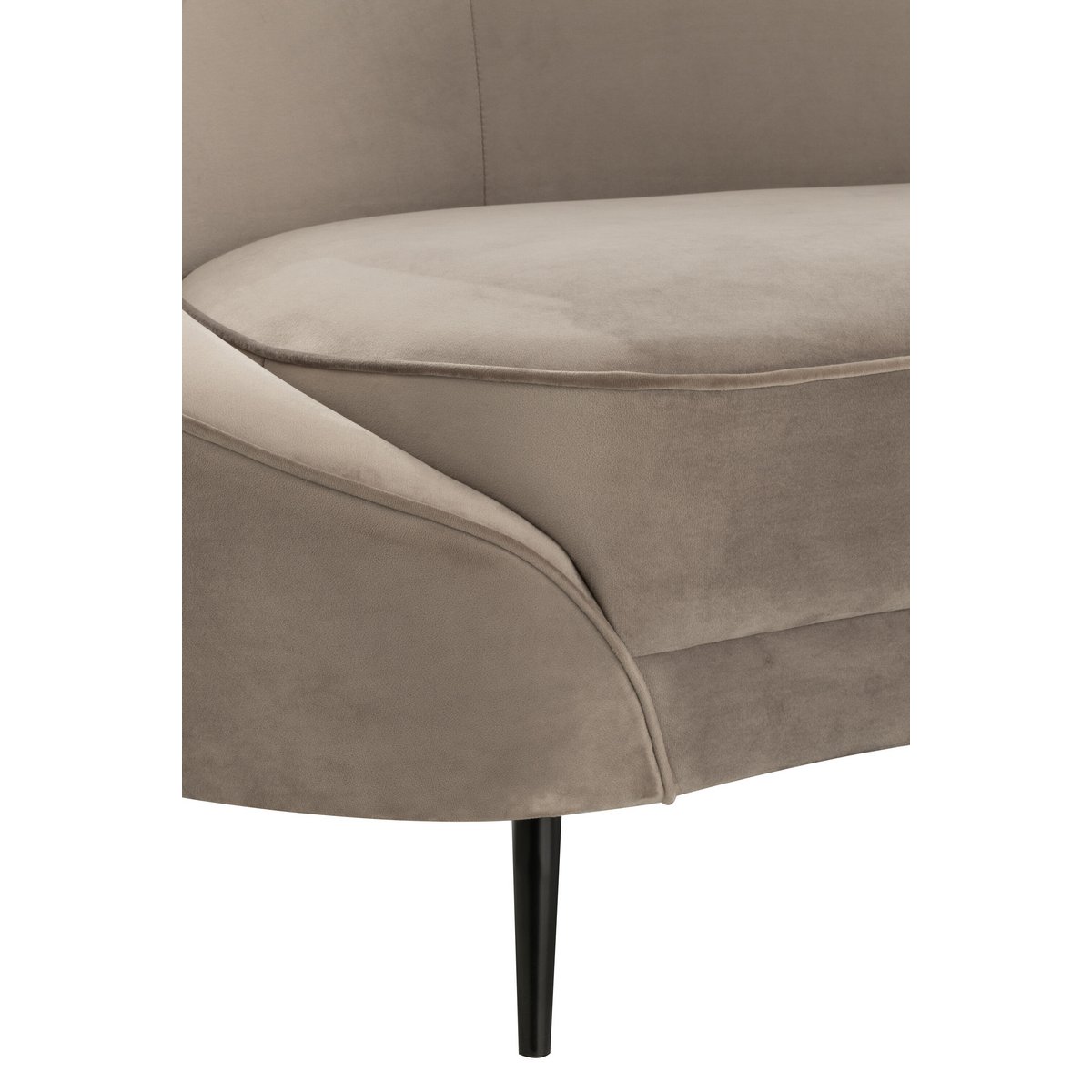 J-Line sofa Elisabeth - textiel - zilver