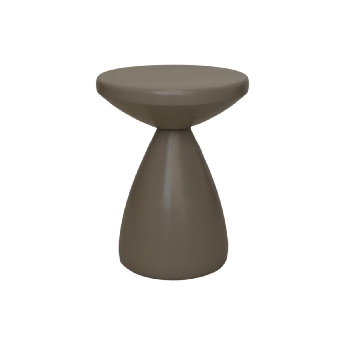 HSM Collection-Ronde Bijzettafel-ø36x48-Taupe-Metaal