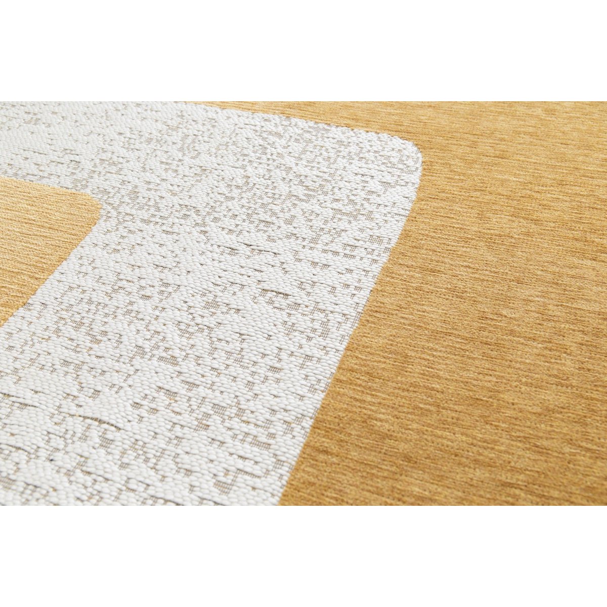 Hedendaags Gobelin Weven 100% gerecycled tapijt in Dedale