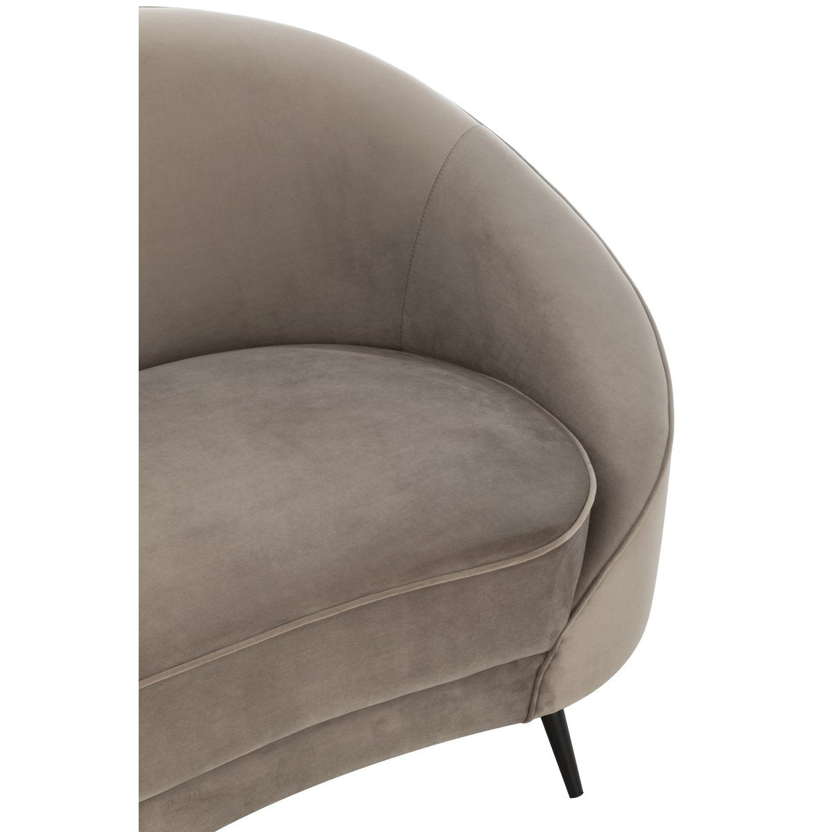 J-Line sofa Elisabeth - textiel - zilver