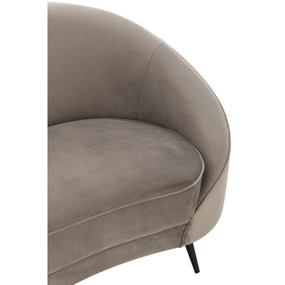 J-Line sofa Elisabeth - textiel - zilver
