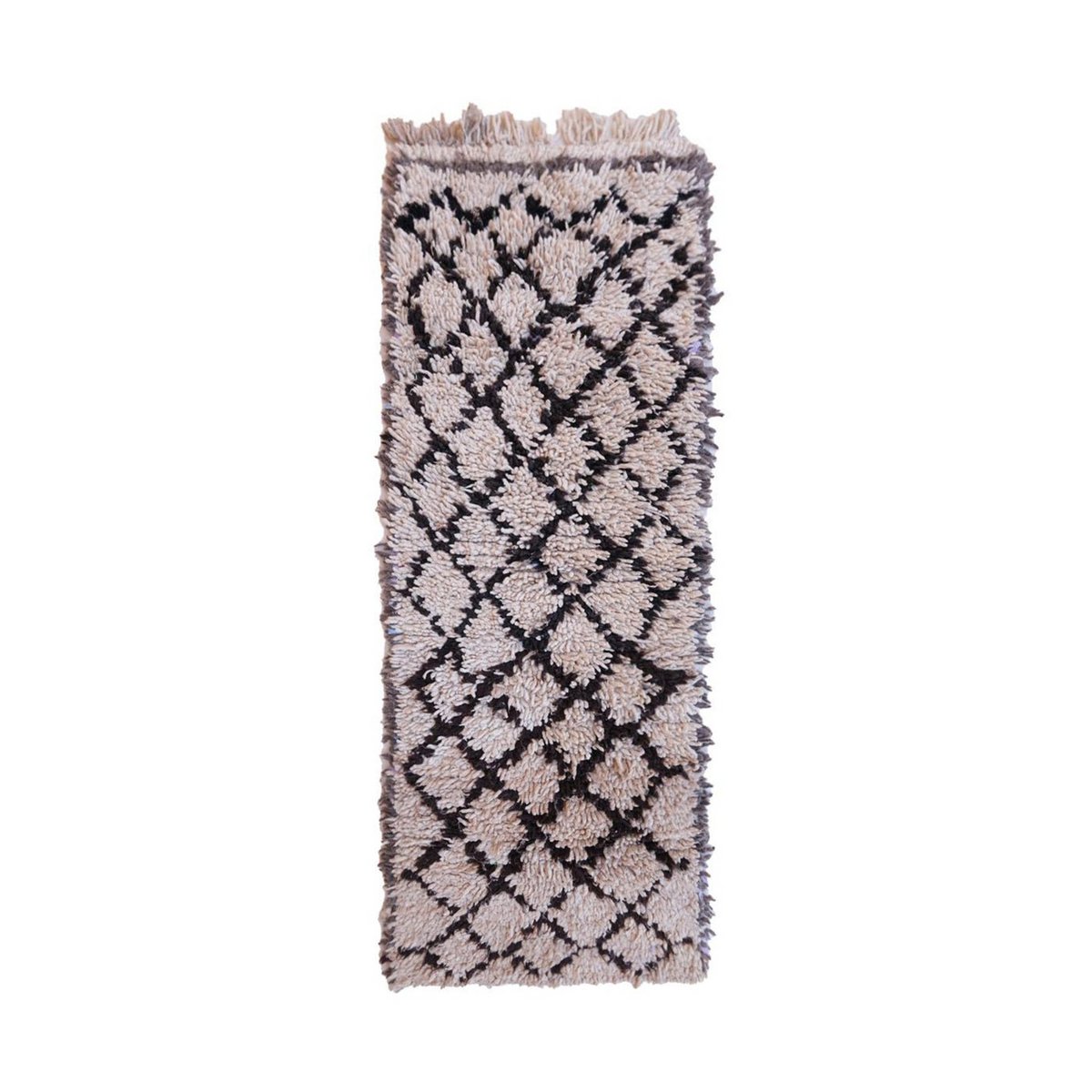 Marokkaanse berber -gang tapijt pure wol 73 x 188 cm