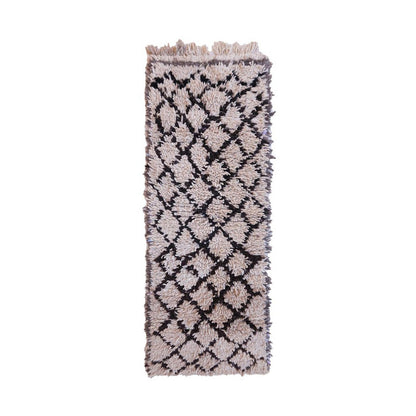 Marokkaanse berber -gang tapijt pure wol 73 x 188 cm
