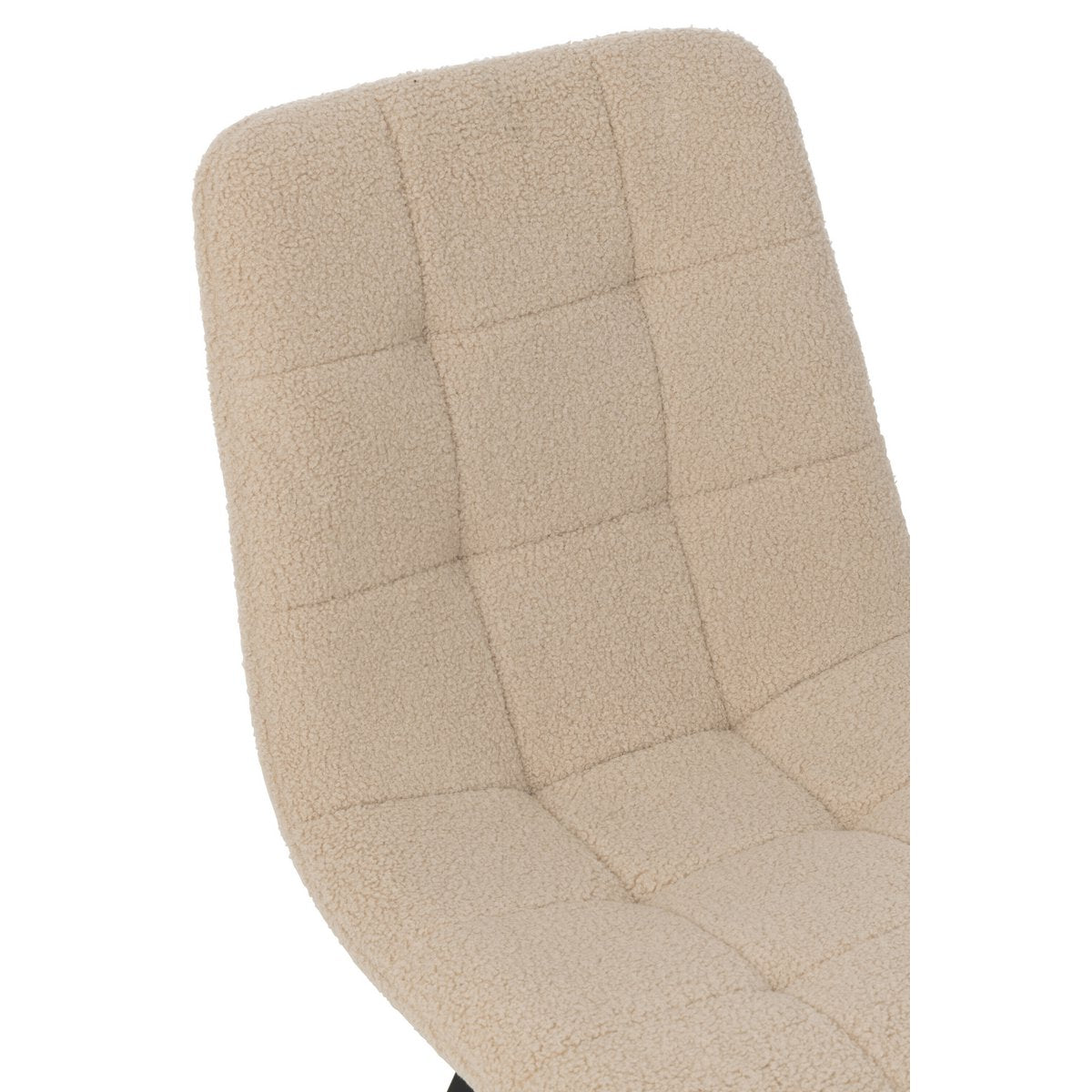 J-Line Eetstoel Clark Metaal/Polyester Wit
