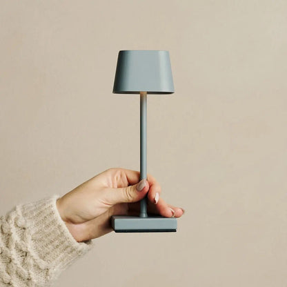 Sarphati Mini Mouse Gray Draadloze tafellamp - draadloos oplaadbaar via laadstation, dimbare lamp en 3 lichtmodi