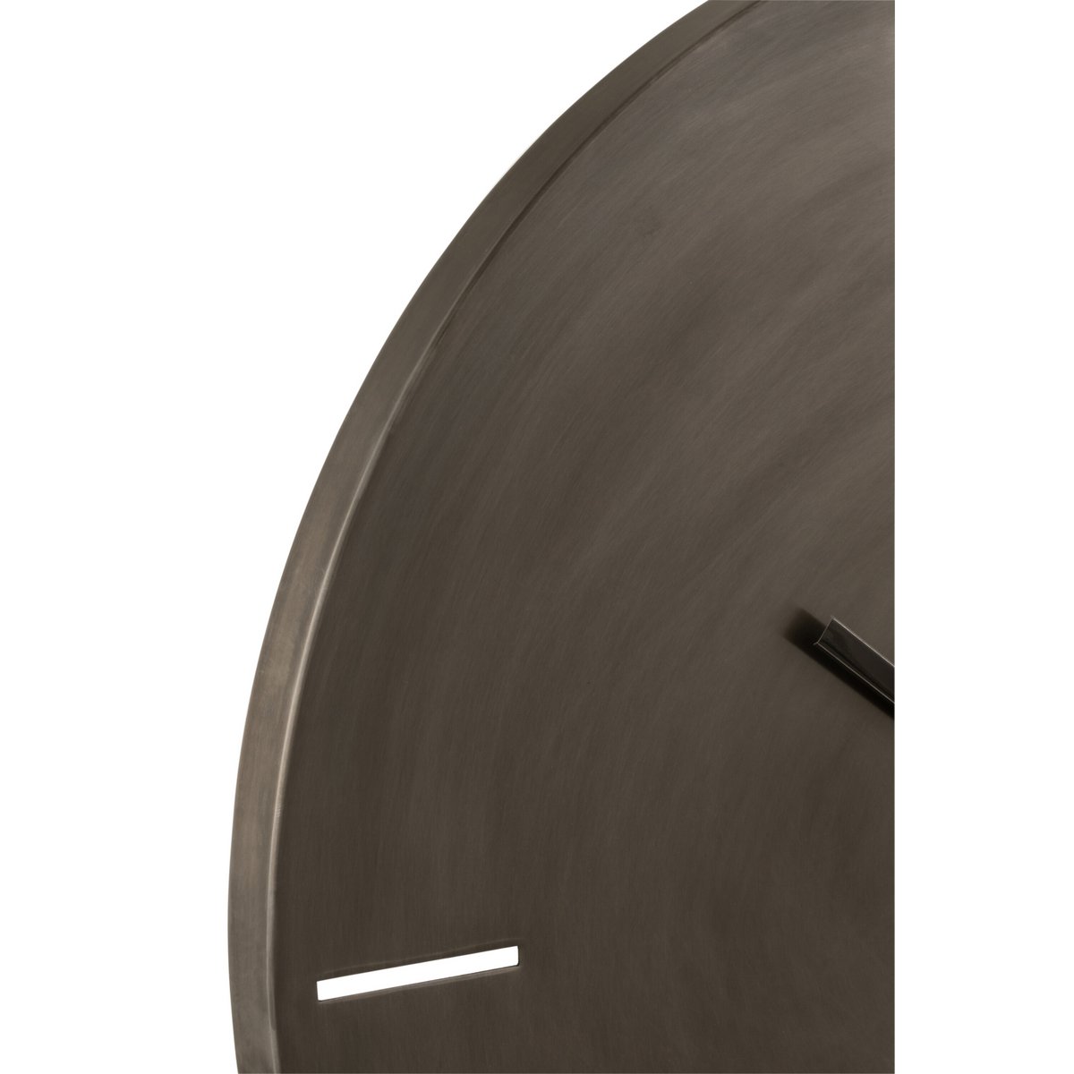 J-Line klok Rond klok - metaal - donkergrijs - large - Ø 76.5 cm
