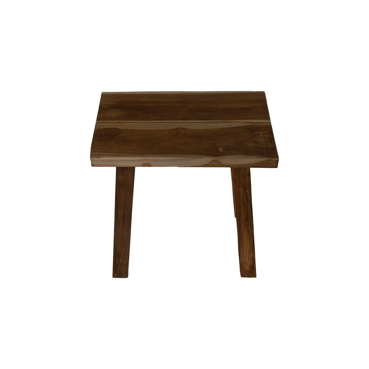 HSM Collection-Rechthoekige Kruk-45x29x45-Naturel-Teak
