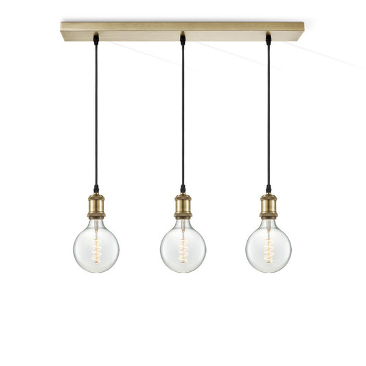 Home Sweet Home hanglamp vintage 3 LED lamp G125 dimbaar E27 helder