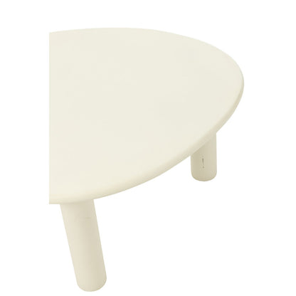J-Line Bijzettafel Bali Mdf/Pvc Wit Medium