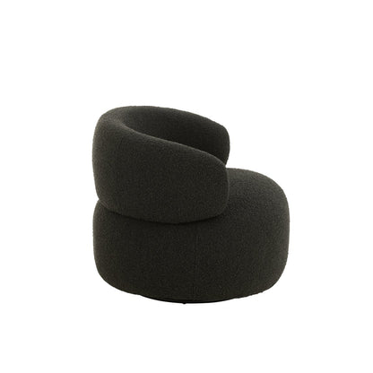 J-Line Zetel Draaiend Rond Schuim Zwart