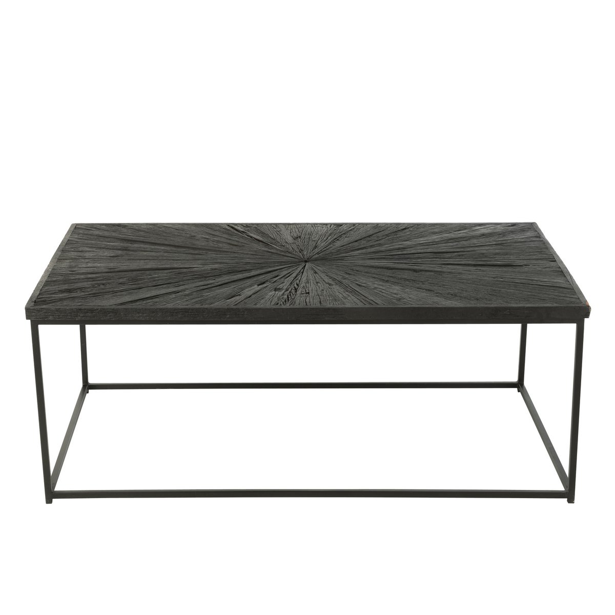 J-Line Salontafel Shanil Hout/Ijzer Zwart - 120.5 x 70 x 47 cm