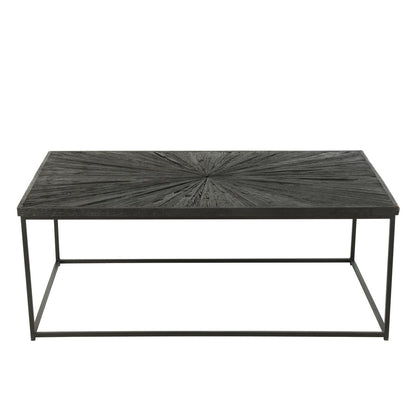 J-Line Salontafel Shanil Hout/Ijzer Zwart - 120.5 x 70 x 47 cm