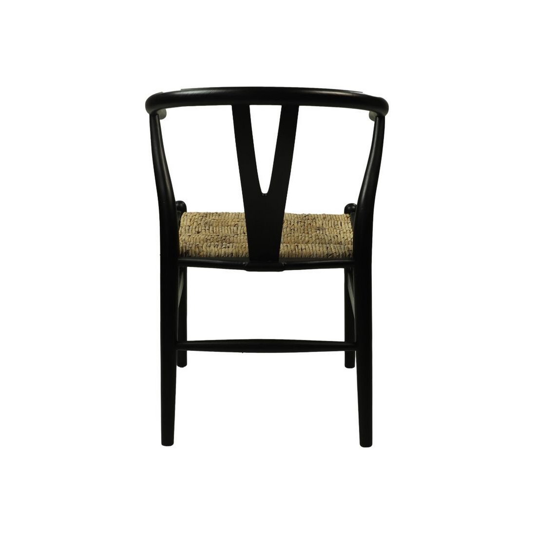 HSM Collection-Eetkamerstoel Delilah-50x41x78-Zwart/Naturel-Mahonie/Bananenblad