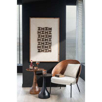 J-Line Loungestoel Multiplex/Metaal Bruin/Beige
