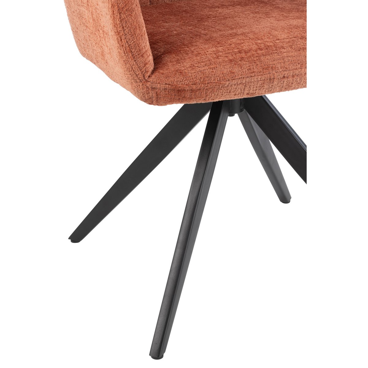 J-Line stoel Louna - ijzer/acryl - perzik