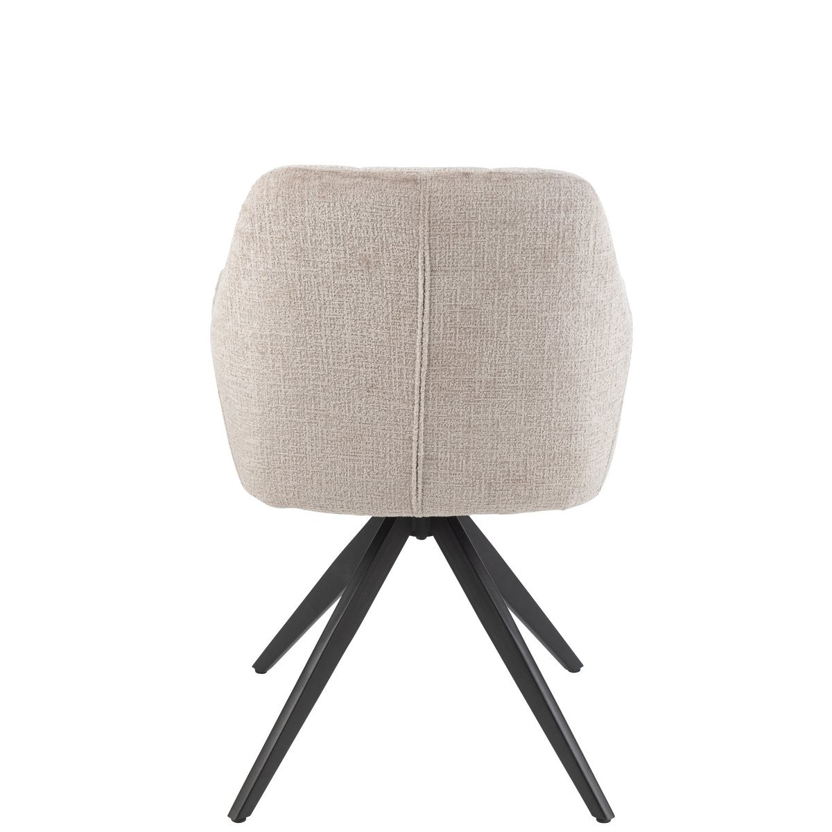 J-Line stoel Louna - ijzer/acryl - beige/lichtgrijs