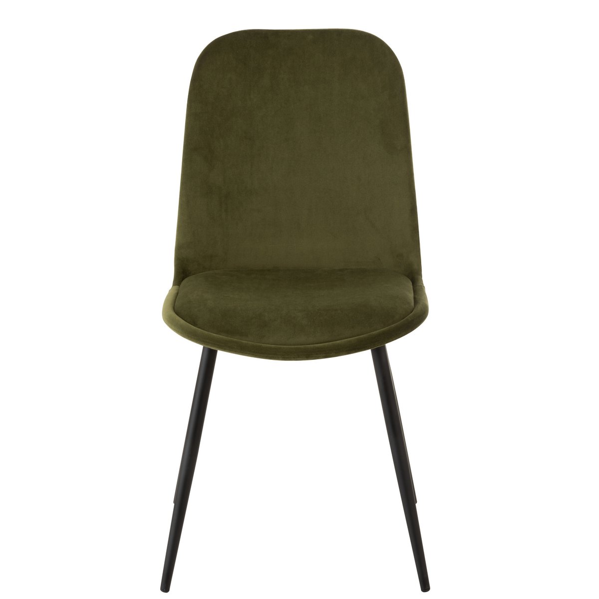 J-Line Stoel Claire Metaal/Textiel Groen