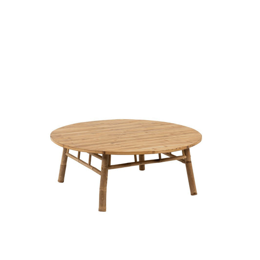 J-Line salontafel Rond - bamboe/naturel