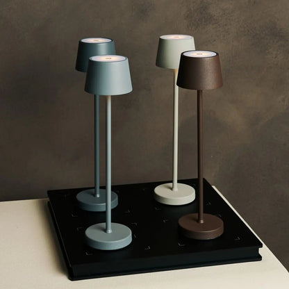 Vondel Mini Shadow Gray Oplaadbare en draadloze lamp - draadloos oplaadbaar via laadstation