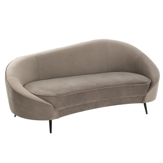 J-Line sofa Elisabeth - textiel - zilver