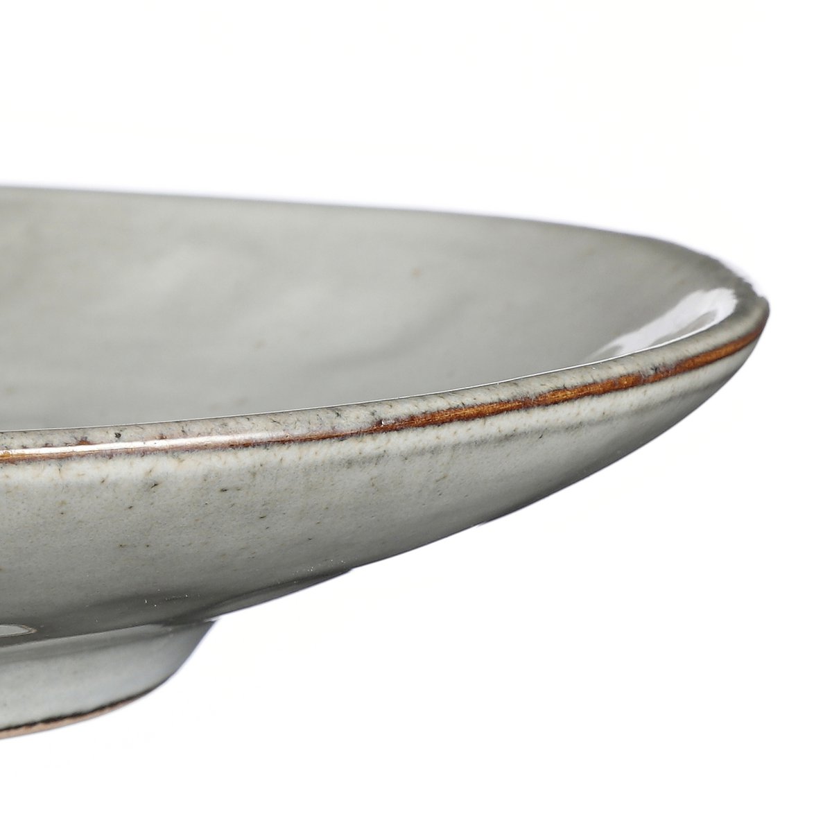 Tabo Ovaal Bord - L36 x B22 x H5 cm - Grijs